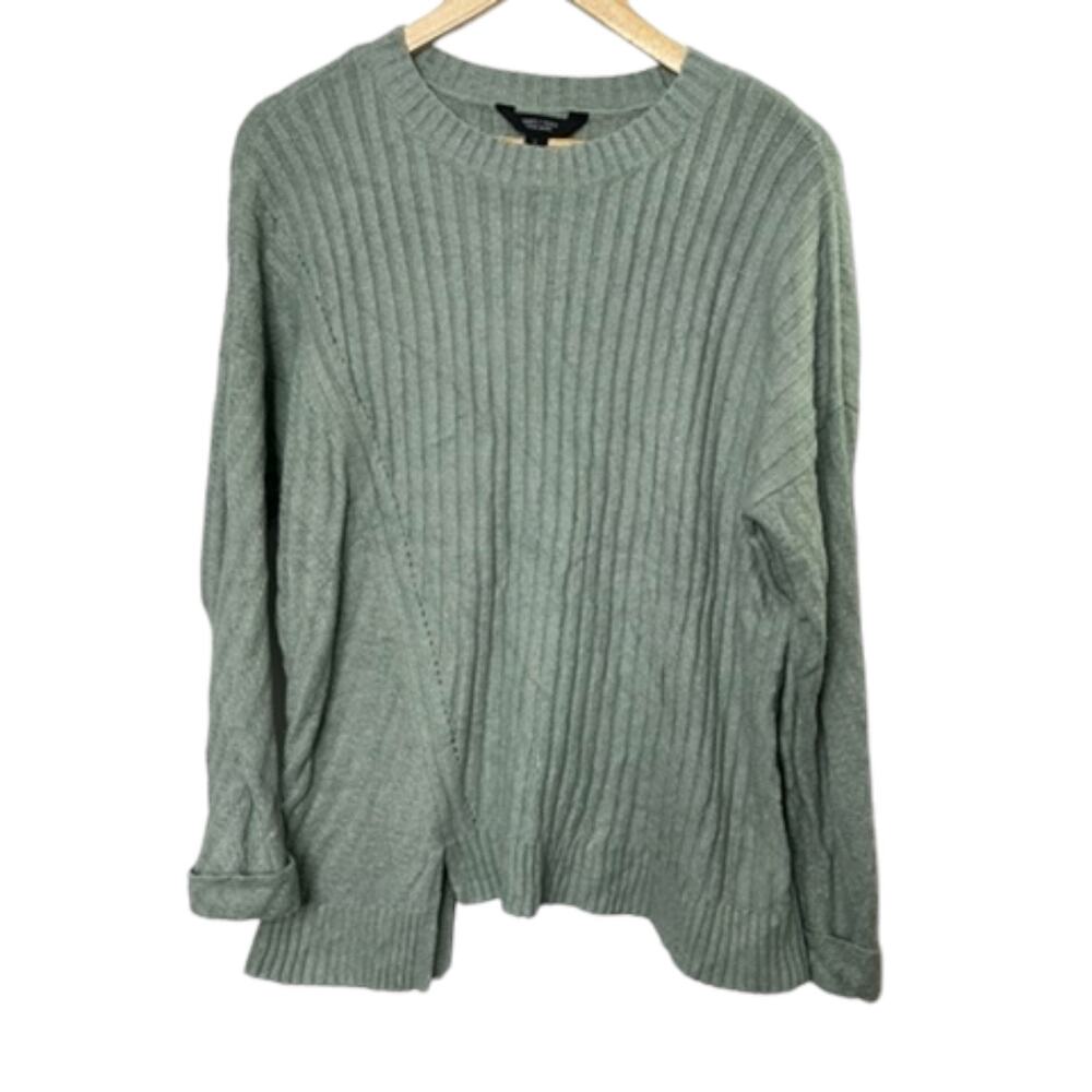 Simply Vera Blue Cable Knit Sweater Women's Size Large